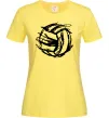 Жіноча футболка М'яч штрихи Лимонний фото