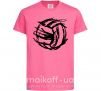 Детская футболка Мяч штрихи Ярко-розовый фото