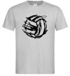 Мужская футболка М'яч штрихи Серый фото