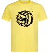 Мужская футболка М'яч штрихи Лимонный фото