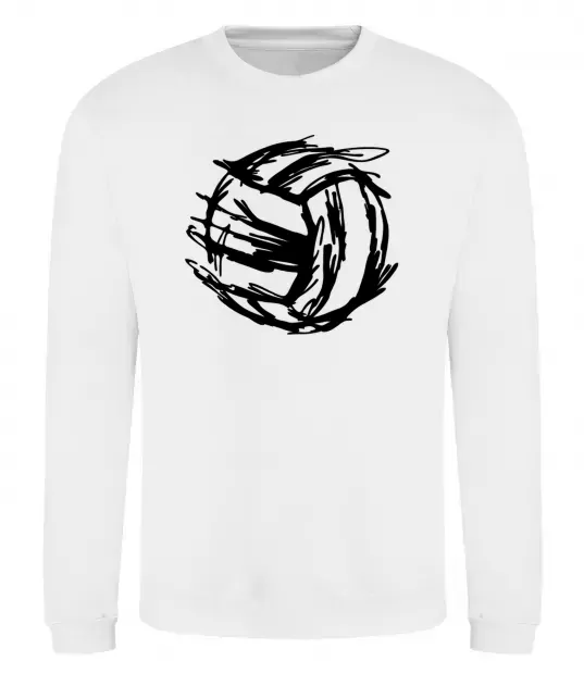 Світшот М'яч штрихи Білий фото