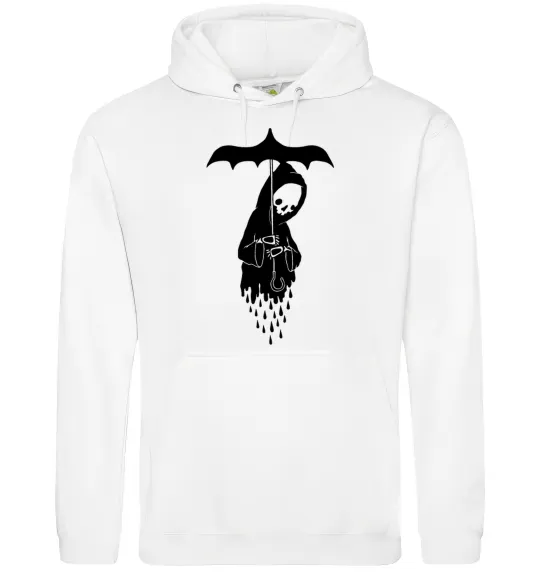 Чоловіча толстовка (худі) Raining death Білий фото