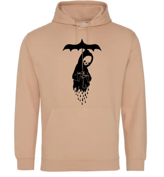 Чоловіча толстовка (худі) Raining death Пісочний фото