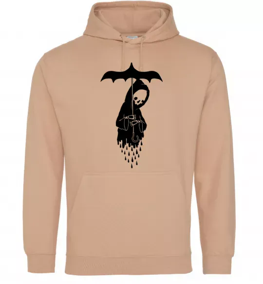 Жіноча толстовка (худі) Raining death Пісочний фото