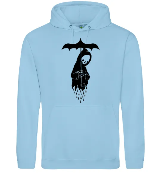 Жіноча толстовка (худі) Raining death Блакитний фото