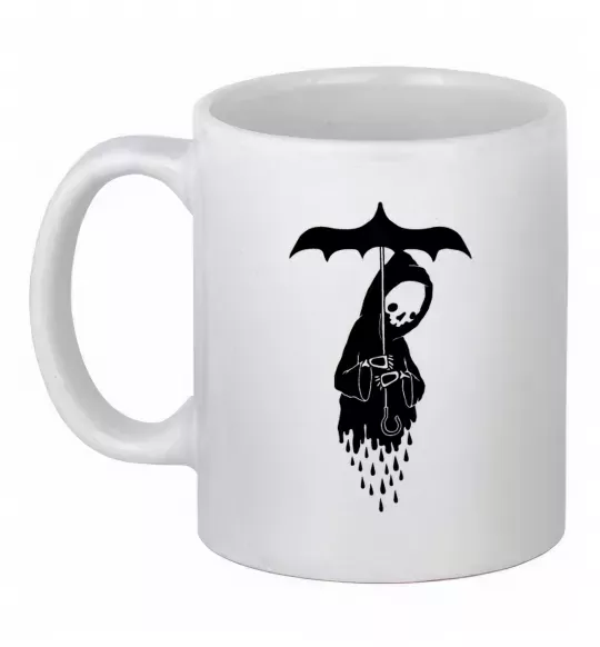Чашка керамічна Raining death Білий фото