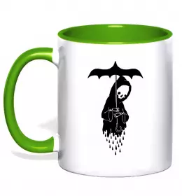 Чашка з кольоровою ручкою