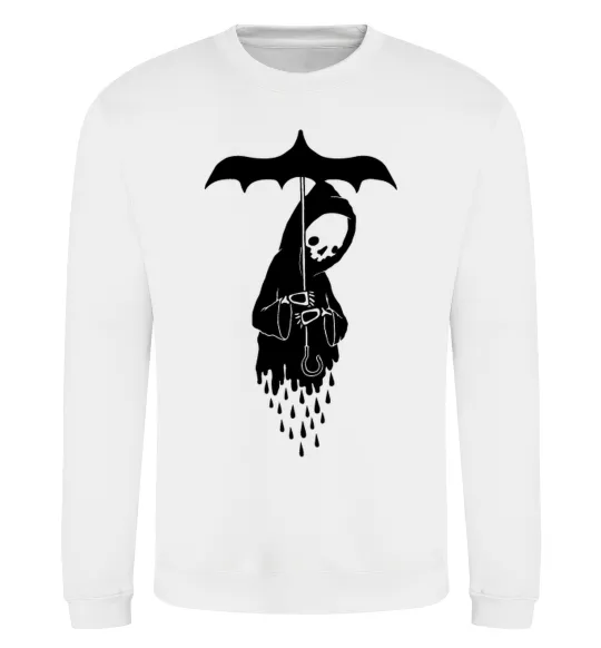 Світшот Raining death Білий фото