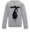Детский Свитшот Raining death Серый меланж фото
