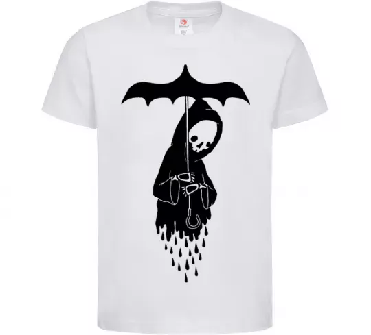 Дитяча футболка Raining death Білий фото
