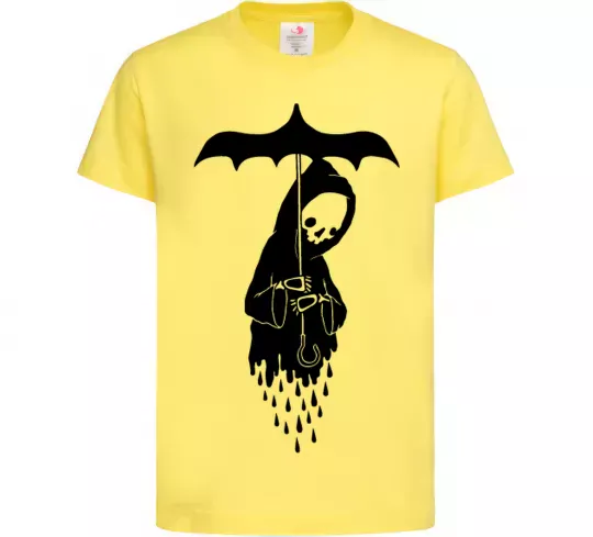 Дитяча футболка Raining death Лимонний фото