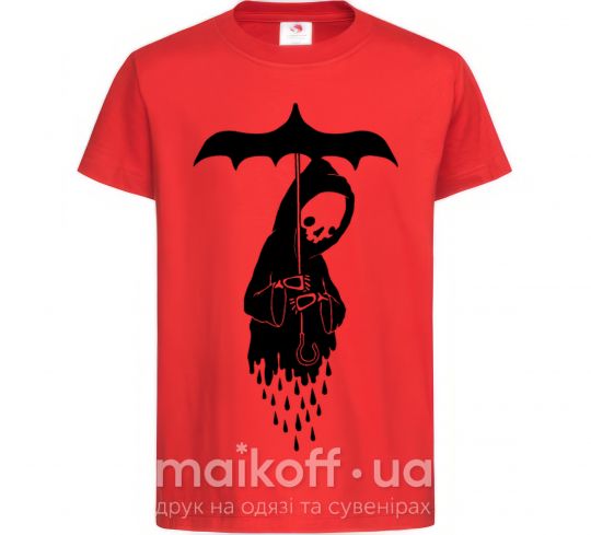 Детская футболка Raining death Красный фото