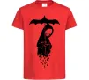 Дитяча футболка Raining death Червоний фото