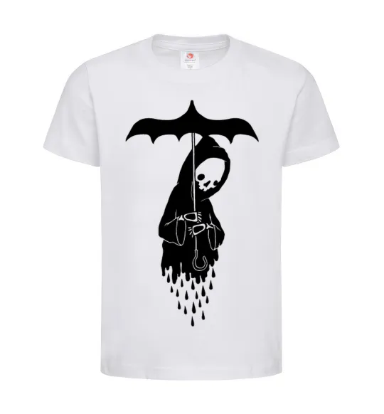 Детская футболка Raining death Белый фото