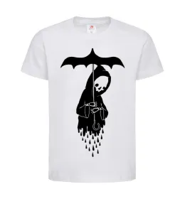 Детская футболка Raining death Белый фото
