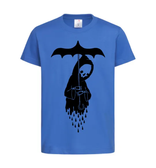 Детская футболка Raining death Ярко-синий фото