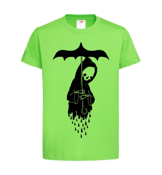 Детская футболка Raining death Лаймовый фото