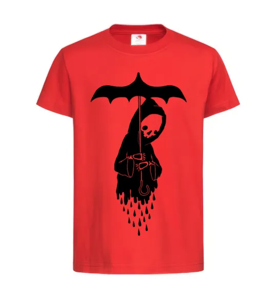 Детская футболка Raining death Красный фото