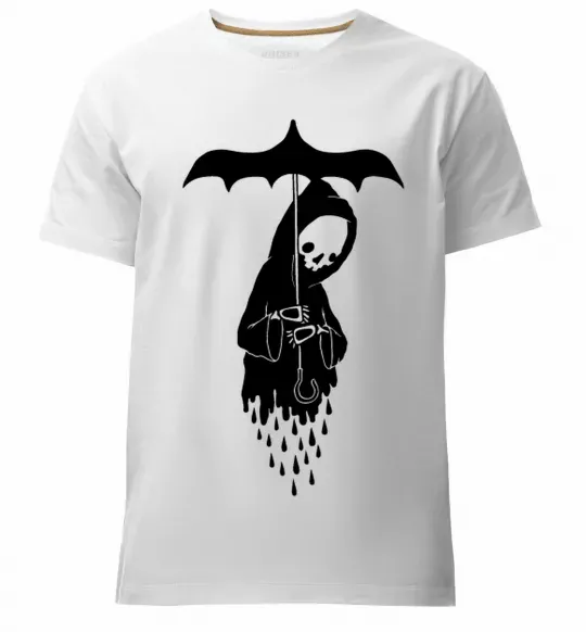 Чоловіча преміум футболка Raining death Білий фото