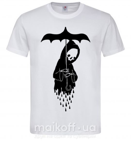 Мужская футболка Raining death Белый фото