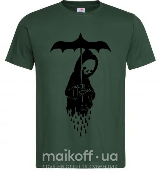 Чоловіча футболка Raining death Темно-зелений фото