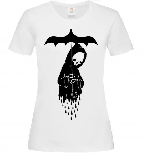 Жіноча футболка Raining death Білий фото