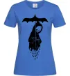 Жіноча футболка Raining death Яскраво-синій фото