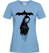 Жіноча футболка Raining death Блакитний фото