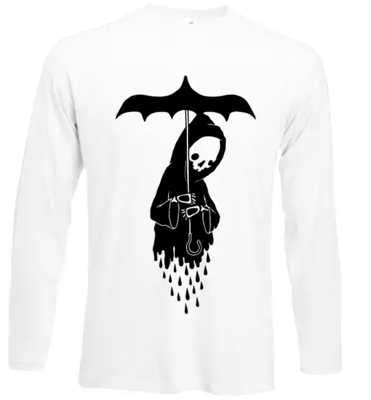 Лонгслів Raining death Білий фото