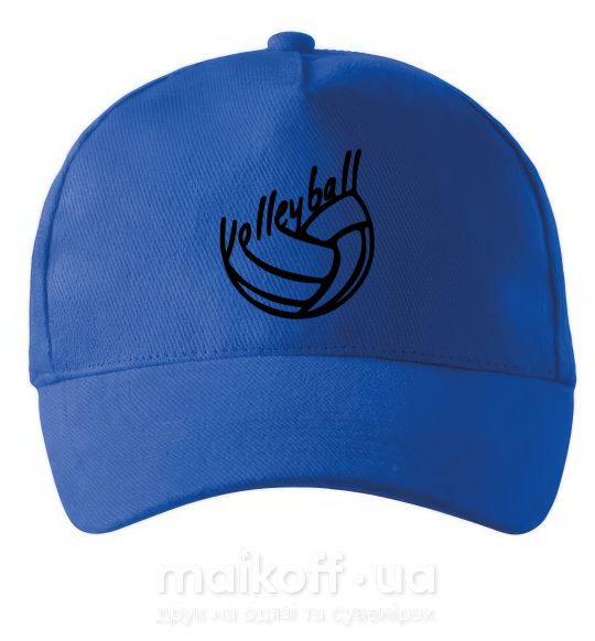 Кепка Volleyball text Ярко-синий фото