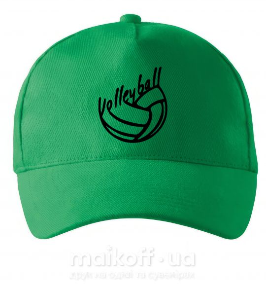 Кепка Volleyball text Зеленый фото