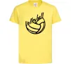 Дитяча футболка Volleyball text Лимонний фото