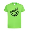 Детская футболка Volleyball text Лаймовый фото