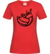 Жіноча футболка Volleyball text Червоний Жіноча футболка Volleyball text Червоний фото