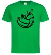Мужская футболка Volleyball text Зеленый Мужская футболка Volleyball text Зеленый фото