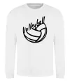 Світшот Volleyball text Білий фото