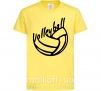 Детская футболка Volleyball text Лимонный фото