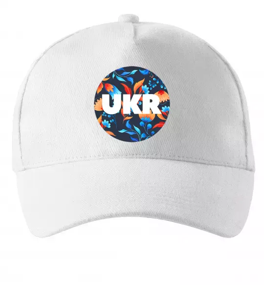 Кепка UKR круг Білий фото