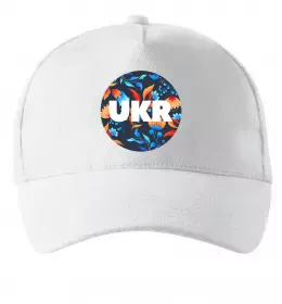 Кепка UKR круг Білий фото