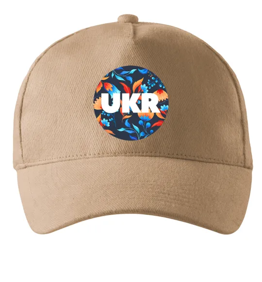 Кепка UKR круг Песочный фото