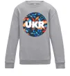 Детский Свитшот UKR круг Серый меланж фото