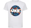 Дитяча футболка UKR круг Білий фото