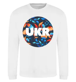 Свитшот UKR круг Белый фото