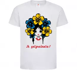 Детская футболка Я українка дівчина Белый фото