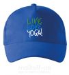 Кепка Live love yоga Яскраво-синій фото