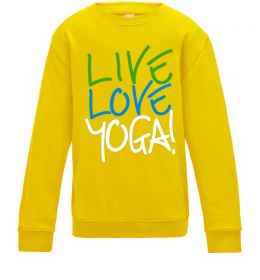 Дитячий світшот Live love yоga Дитячий світшот Live love yоga