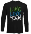 Лонгслів Live love yоga Чорний Лонгслів Live love yоga Чорний фото