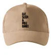 Кепка Eat sleep pole dance Песочный фото