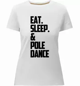 Женская премиум футболка Just pole it Белый фото