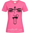 Женская футболка Yoga fun Ярко-розовый фото